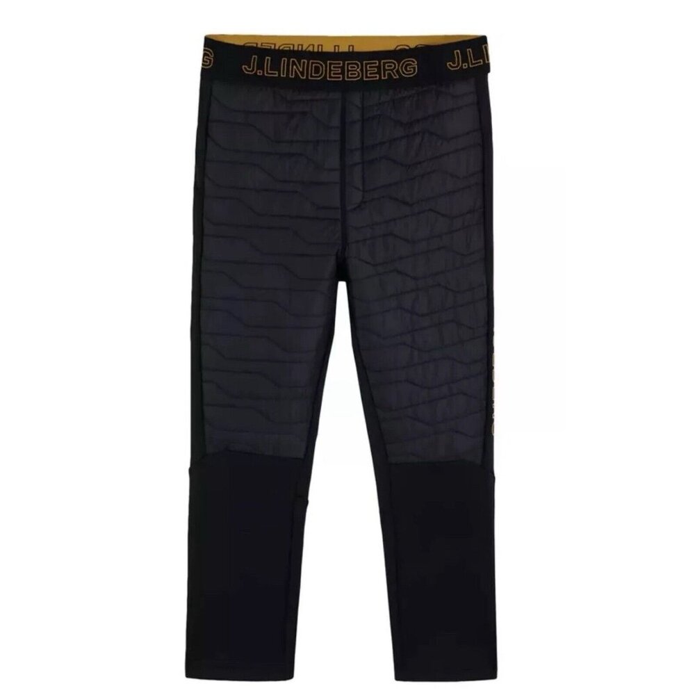 J. Lindeberg Men's Pants Size XL AERIAL‎ Hybrid Ski Base Layer Black